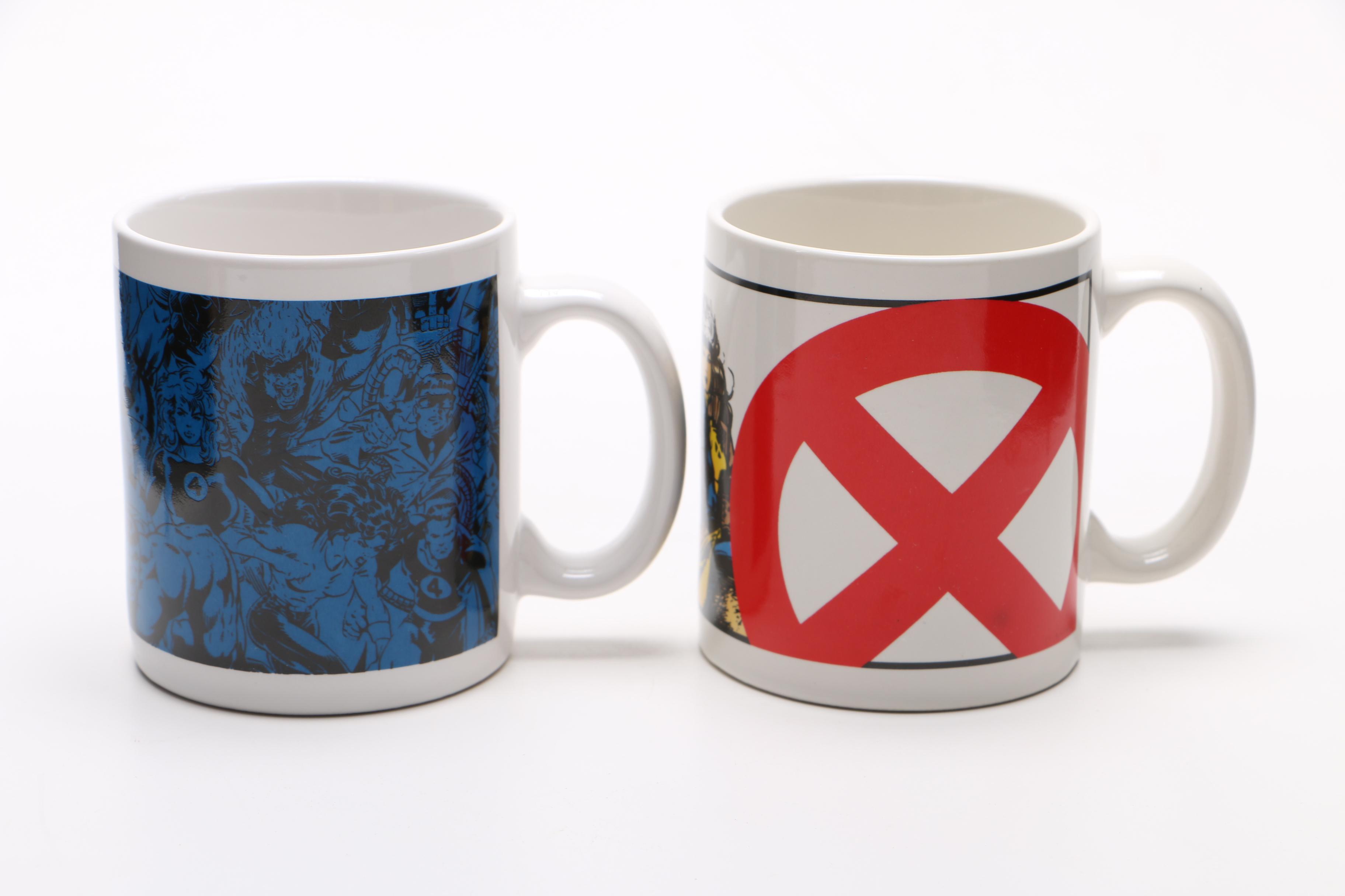 Pair of Marvel Comics Mugs