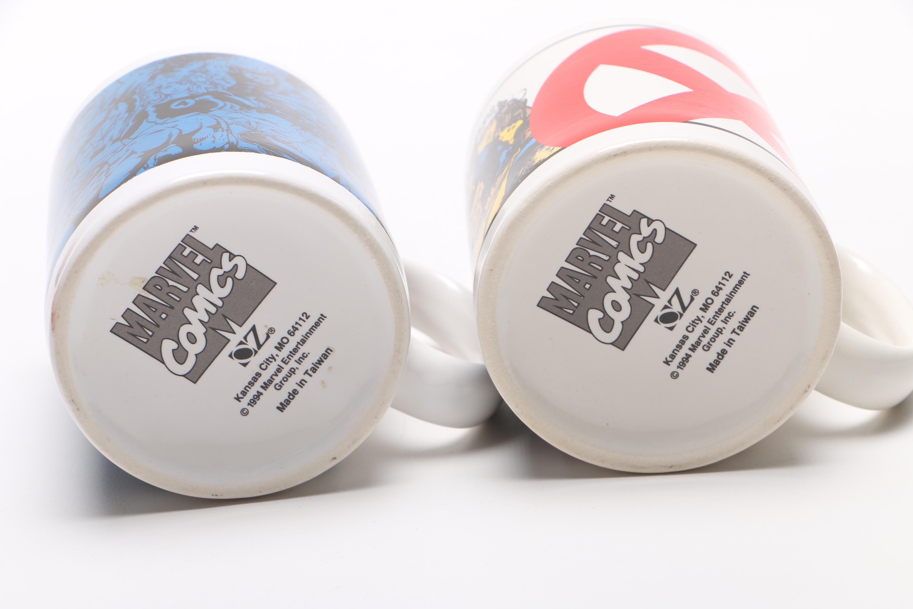 Pair of Marvel Comics Mugs