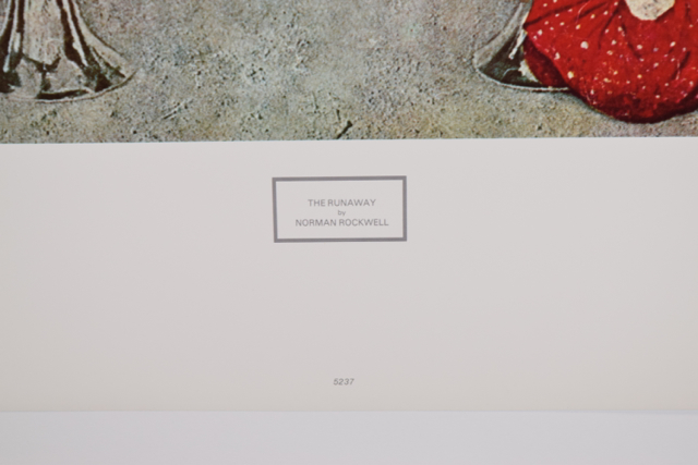 Offset Lithograph of "The Runaway" After Norman Rockwell