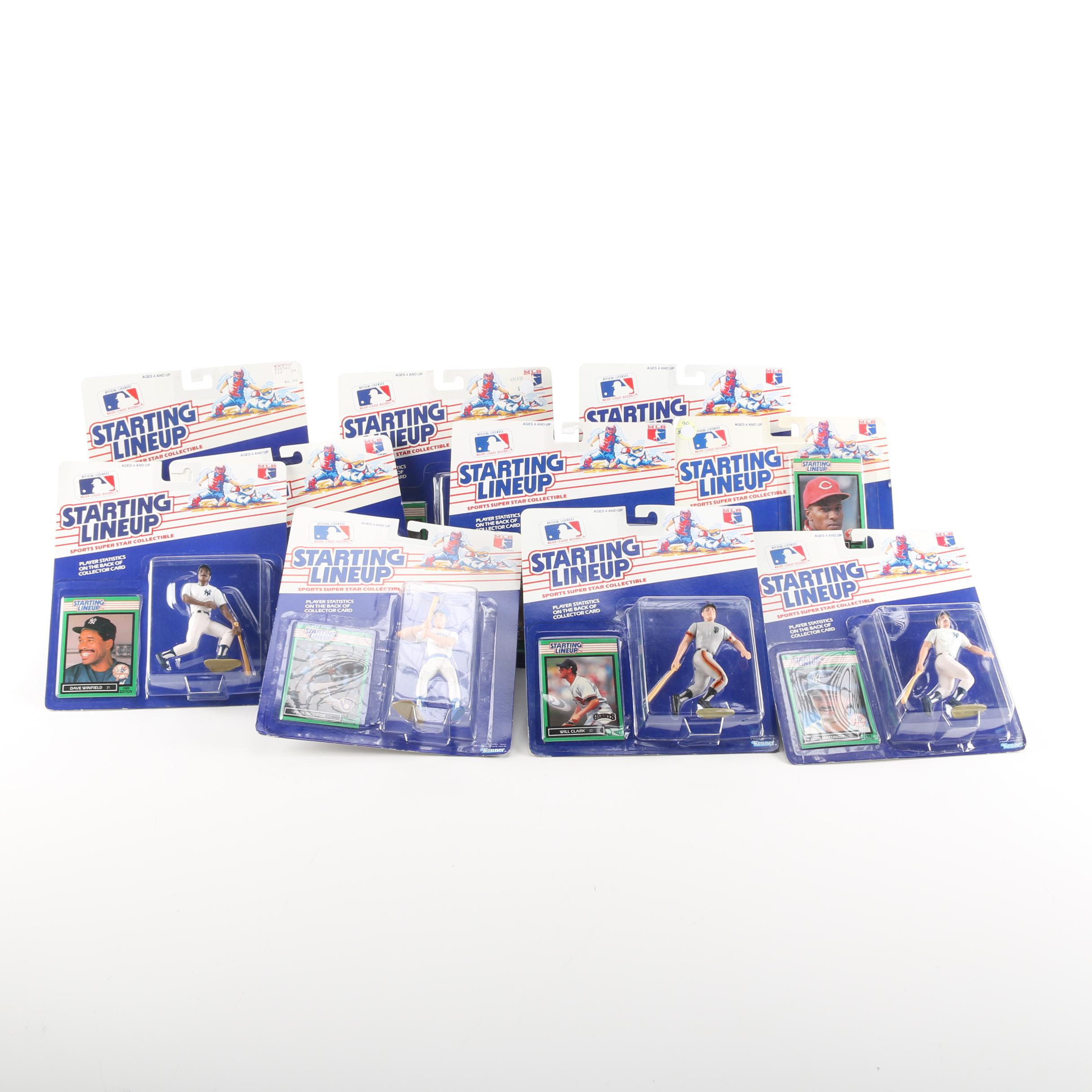 Assortment of Thirteen Starting Lineup Sports Superstar Collectibles