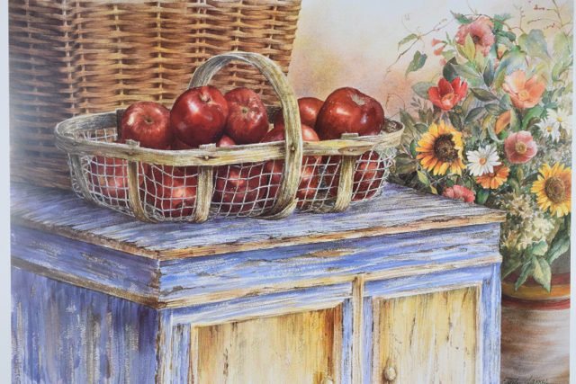 Offset Lithograph of "Apple Orchard Bounty" after Emily James