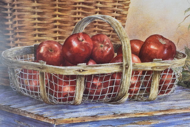 Offset Lithograph of "Apple Orchard Bounty" after Emily James