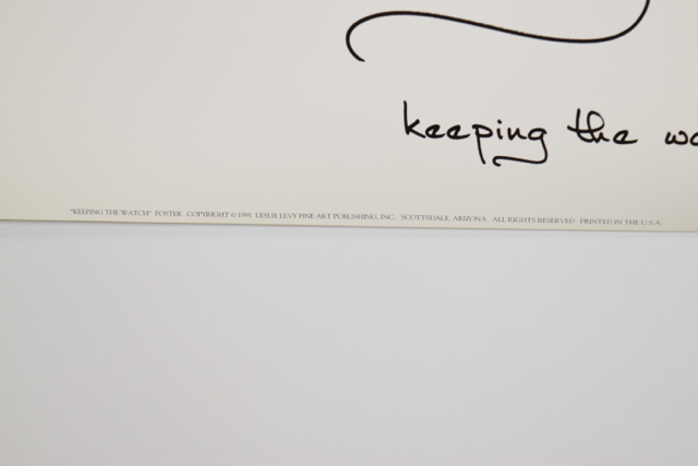 Offset Lithograph of "keeping the watch" after J.S. Perry