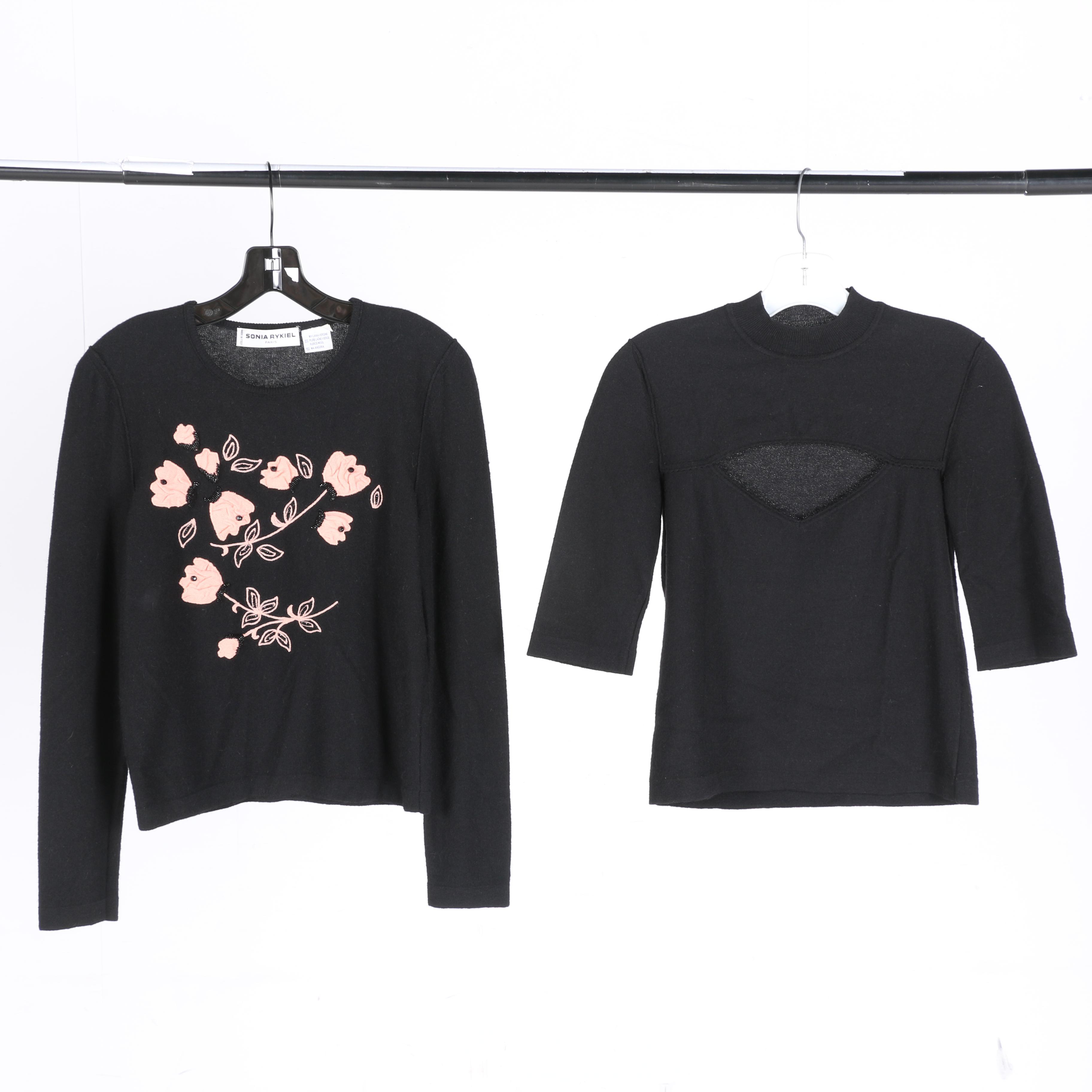 Two Wool Blend Sweaters by Sonia Rykiel