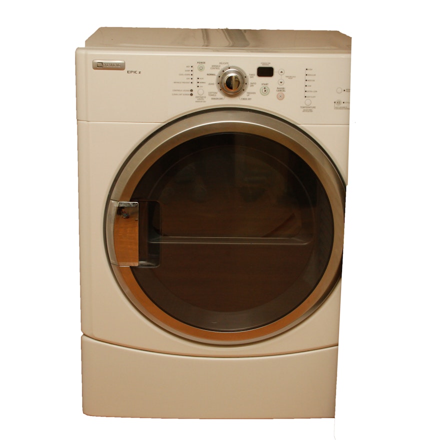 Maytag Epic Z White Electric Front Load Dryer