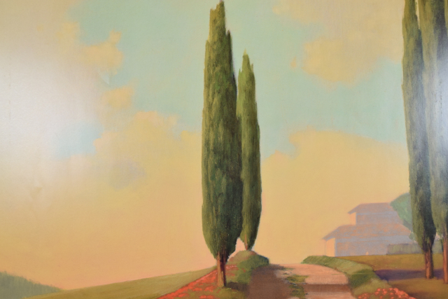 Offset Lithograph of "Tuscan Path II" after Allan Stephenson