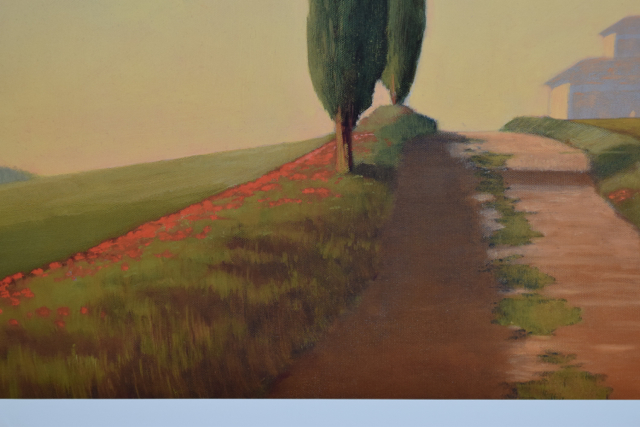 Offset Lithograph of "Tuscan Path II" after Allan Stephenson