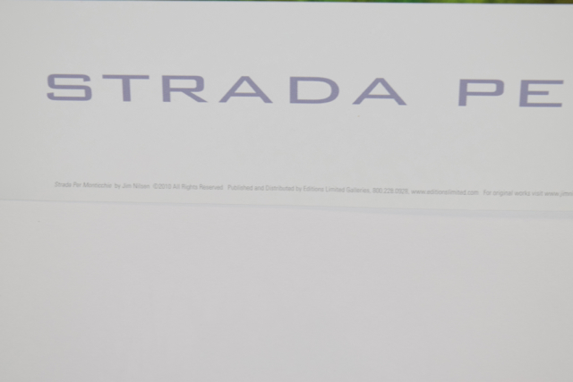 Offset Lithograph of "Strada Per Monticchie" after Jim Nilsen