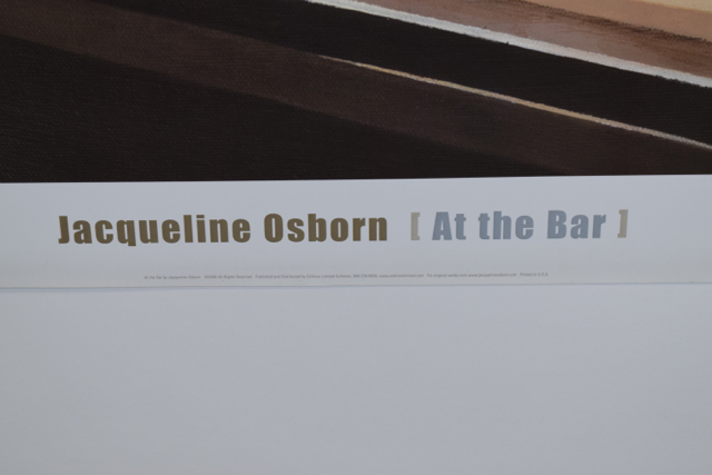 Offset Lithograph "At the Bar" after Jacqueline Osborn