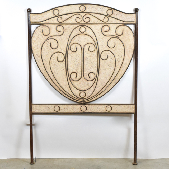 Vintage Metalwork and Terracotta Headboard