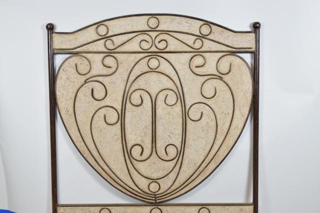 Vintage Metalwork and Terracotta Headboard