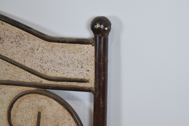 Vintage Metalwork and Terracotta Headboard
