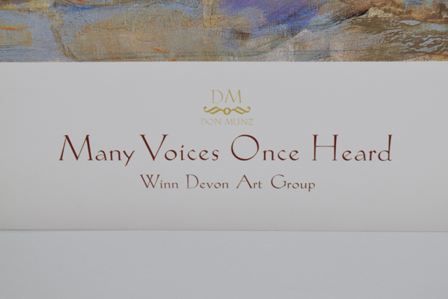 Offset Lithograph of "Many Voices Once Heard" by Don Munz of a Sunlight Garden Scene