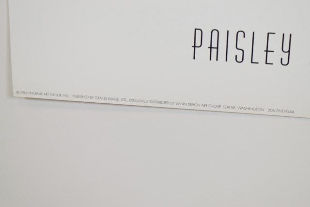 Abstract Offset Lithograph of "Paisley with a Twist" by Liz Jardine