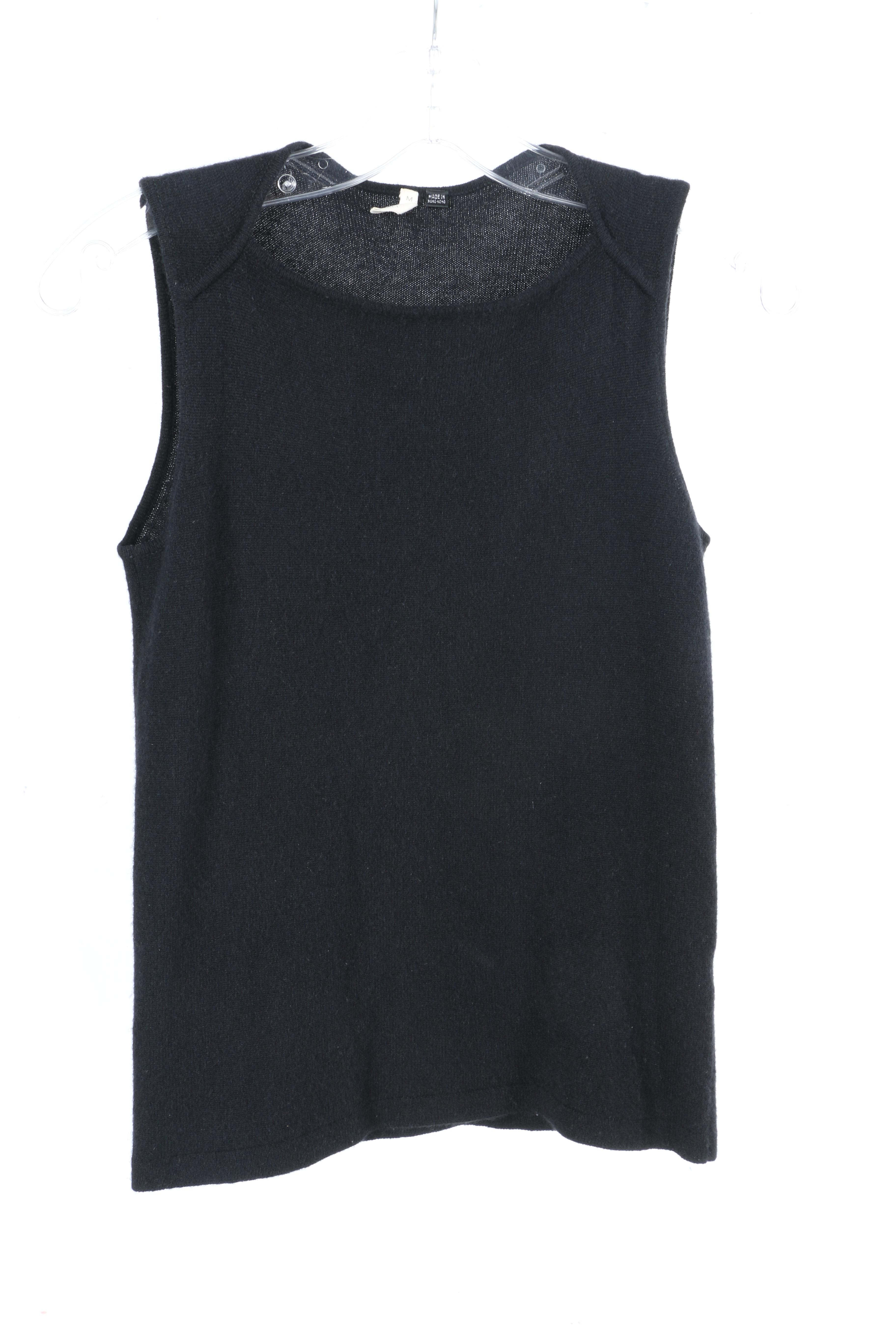 Women's Sleeveless Cashmere Tops Featuring Katayone Adeli