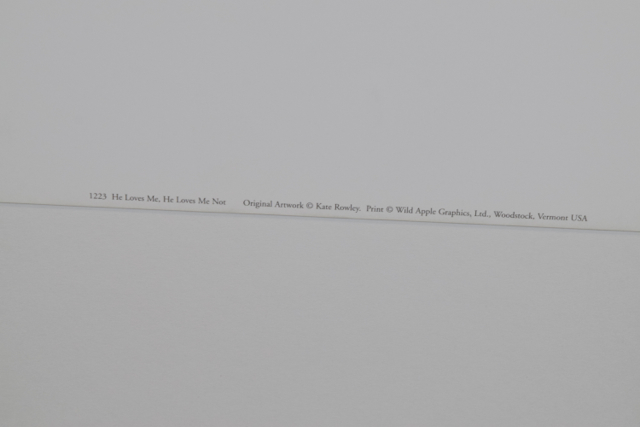 Offset Lithograph of "He Loves Me, He Loves Me Not" after Kate Rowley