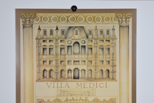 Offset Lithograph of "Villa Medici" After Bery Designs