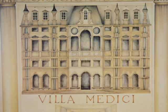 Offset Lithograph of "Villa Medici" After Bery Designs