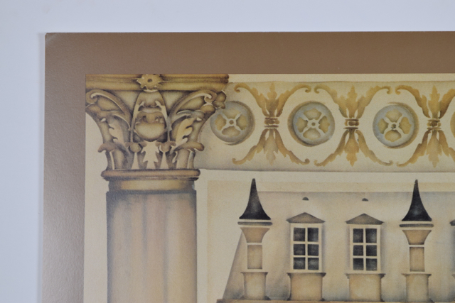 Offset Lithograph of "Villa Medici" After Bery Designs