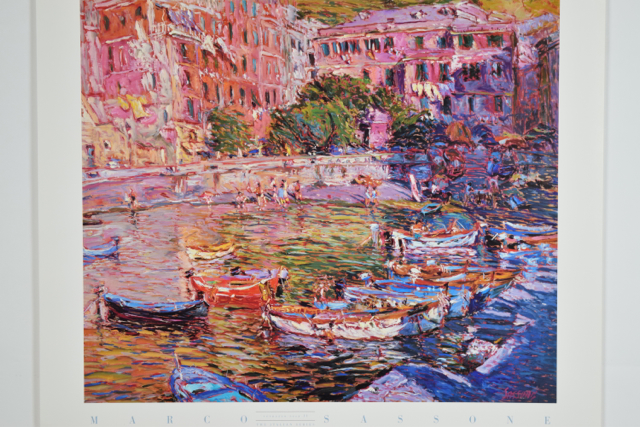 Offset Lithograph of "Vernazza Rosa II" by Marco Sassone