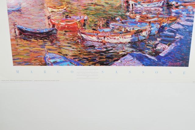 Offset Lithograph of "Vernazza Rosa II" by Marco Sassone
