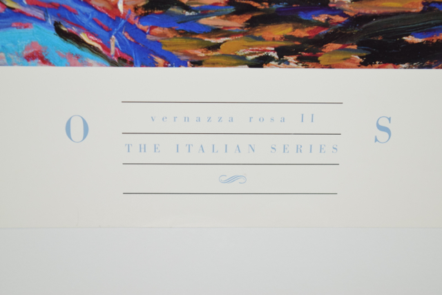 Offset Lithograph of "Vernazza Rosa II" by Marco Sassone