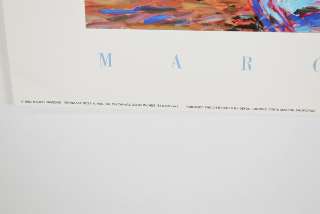 Offset Lithograph of "Vernazza Rosa II" by Marco Sassone