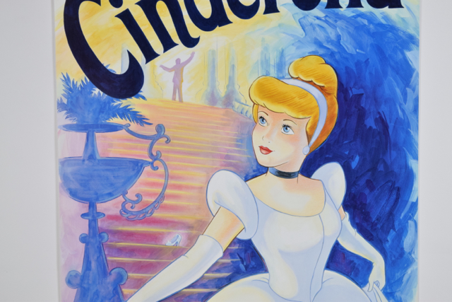 Offset Lithograph of "Le Bal Royal", a Scene in French From Walt Disney's Cinderella