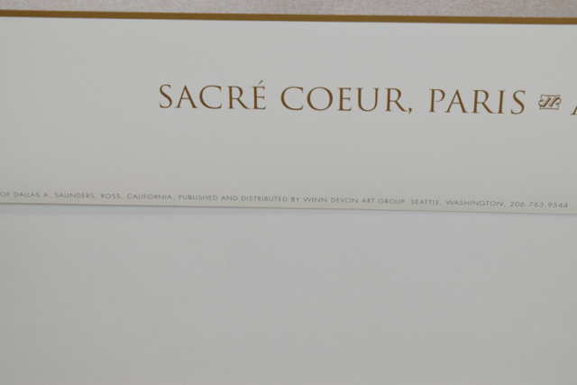 Offset Lithograph of "Sacre Coeur, Paris" after Andras Kaldor