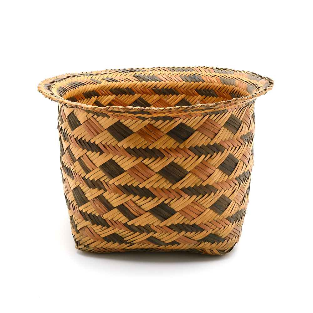 Vintage Southeastern Native American Wicker Woven Basket