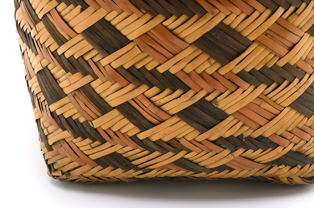 Vintage Southeastern Native American Wicker Woven Basket
