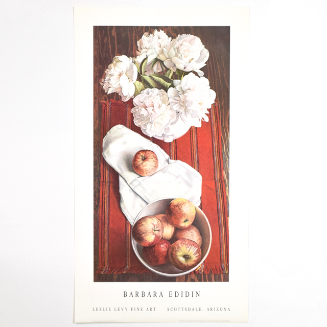 Offset Lithograph of "Galas" After Barbara Edidin of an Apple Themed Still Life