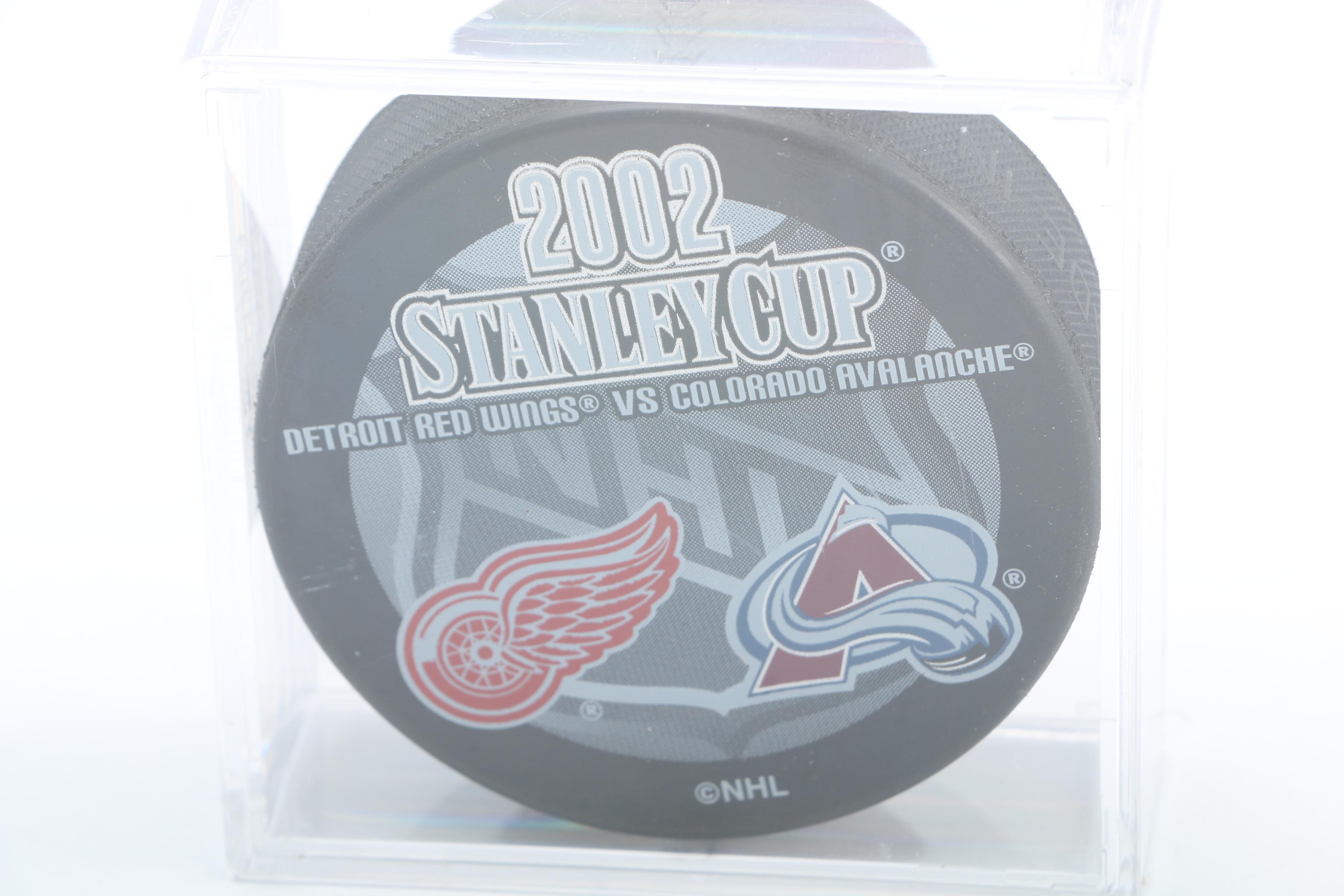 Patrick Roy and Eddie Balfour Miniature Helmets and Puck