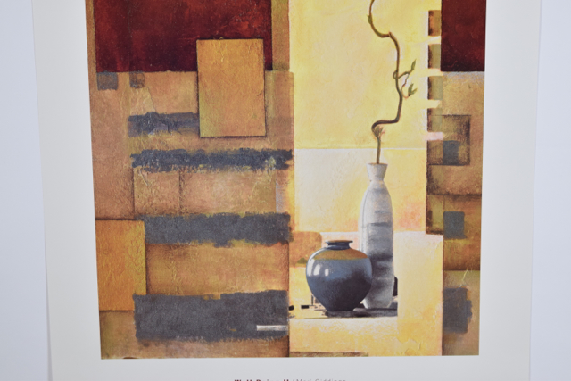 Offset Lithograph of "Well Being II" by Mari Giddings of Abstract Still Life