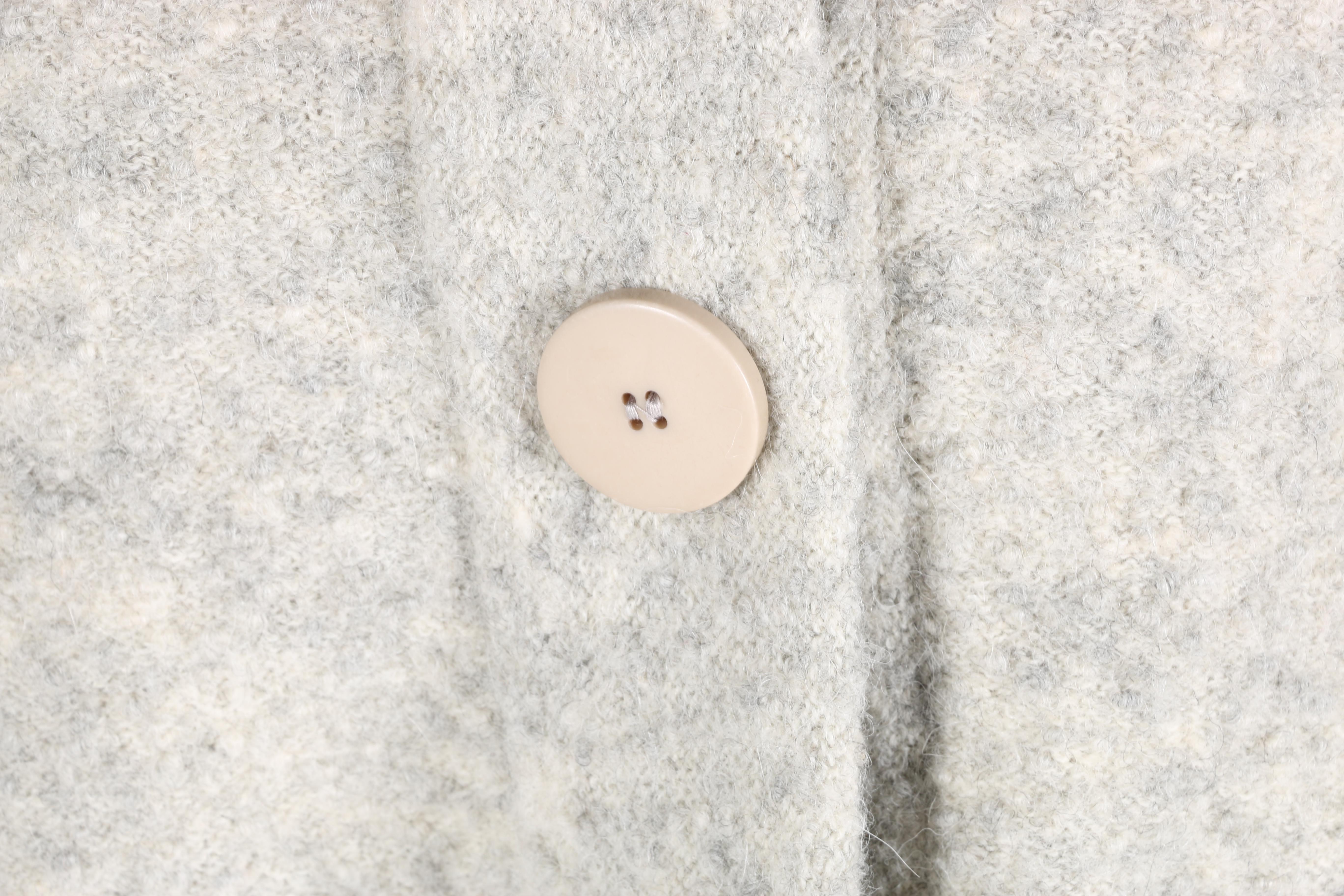 Chloé Grey Wool Blend Cardigan