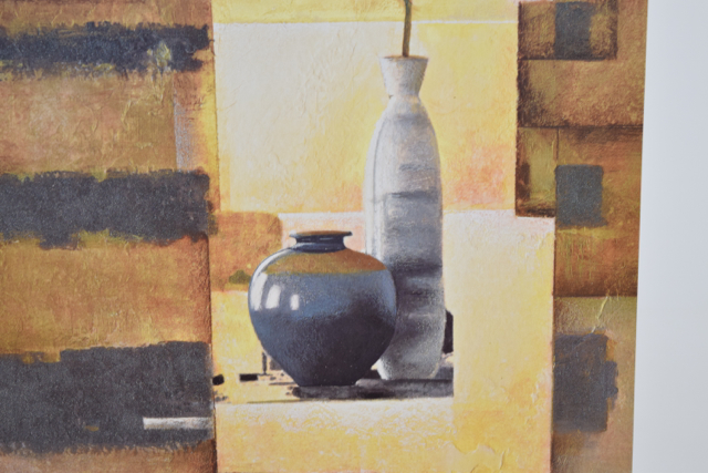 Offset Lithograph of "Well Being II" by Mari Giddings of Abstract Still Life