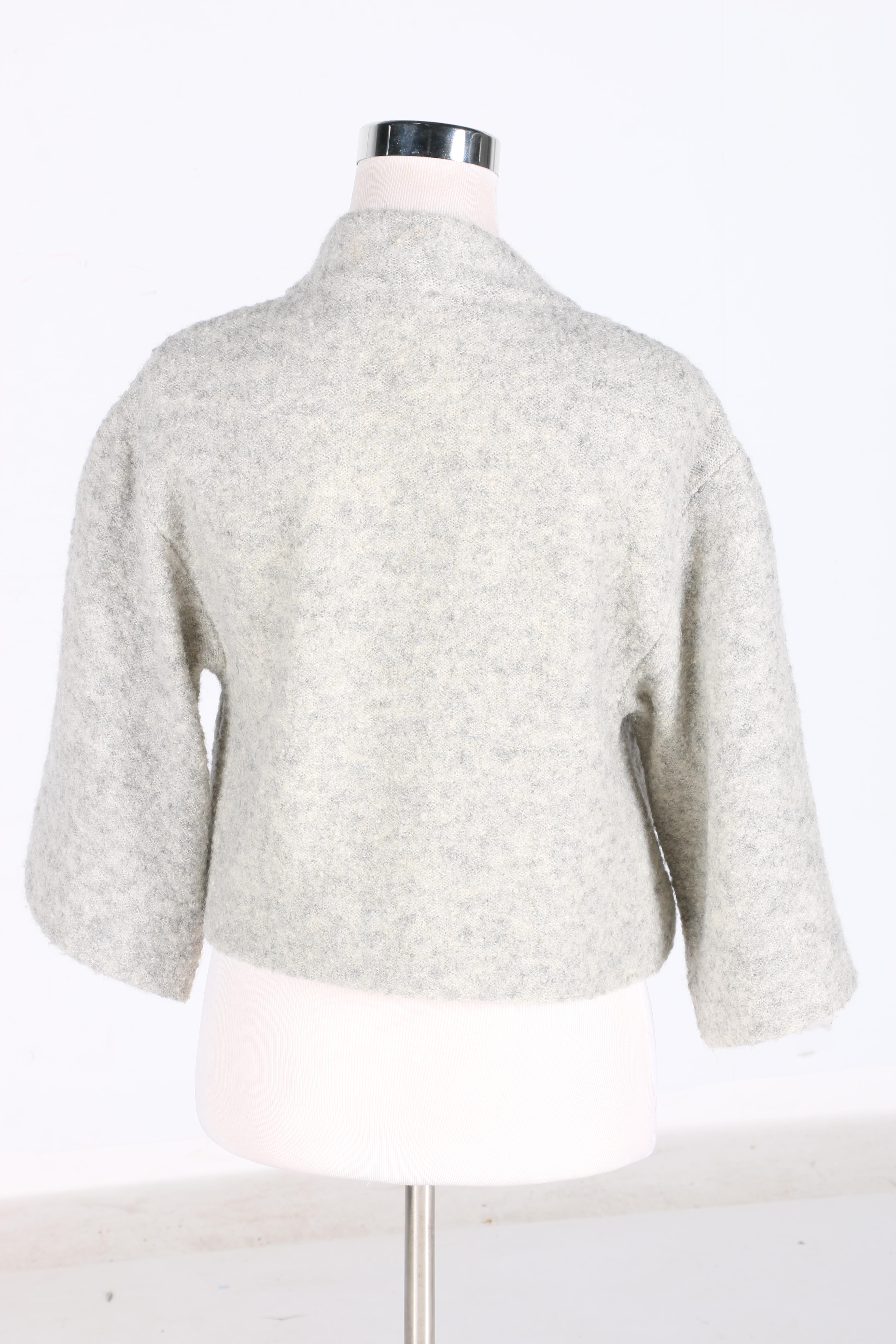 Chloé Grey Wool Blend Cardigan