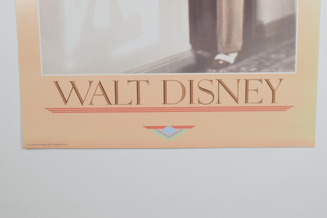 Offset Lithograph of Walt Disney and Mickey Mouse