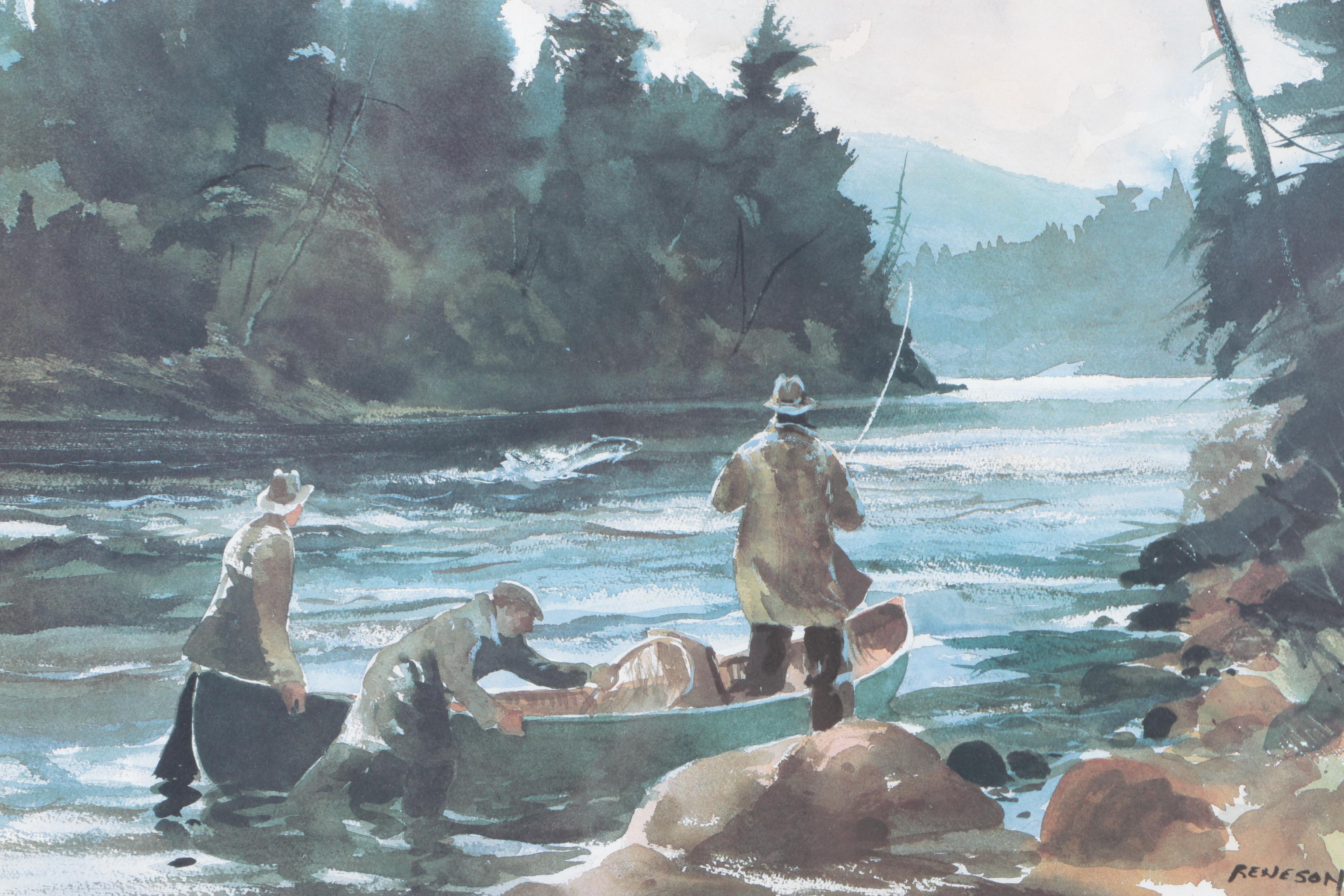 Chet Reneson Limited Edition Offset Lithograph "Coming Ashore"