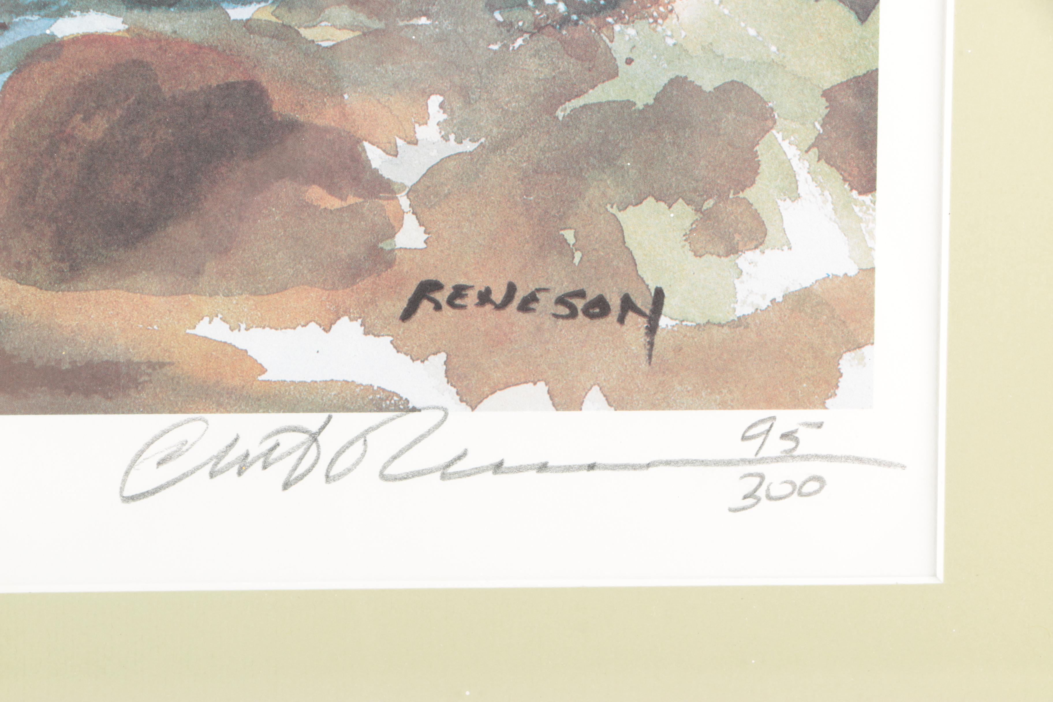 Chet Reneson Limited Edition Offset Lithograph "Coming Ashore"