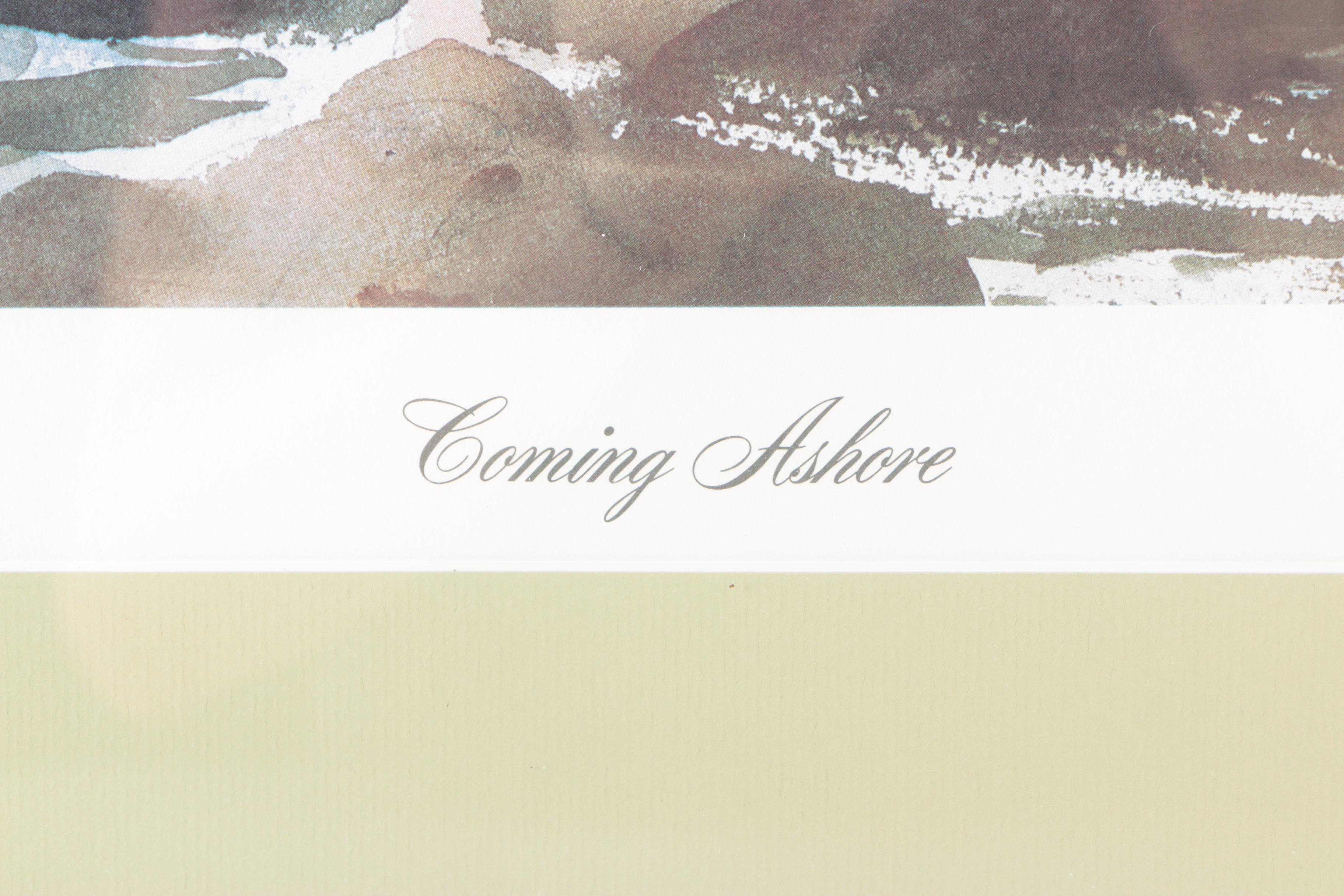 Chet Reneson Limited Edition Offset Lithograph "Coming Ashore"