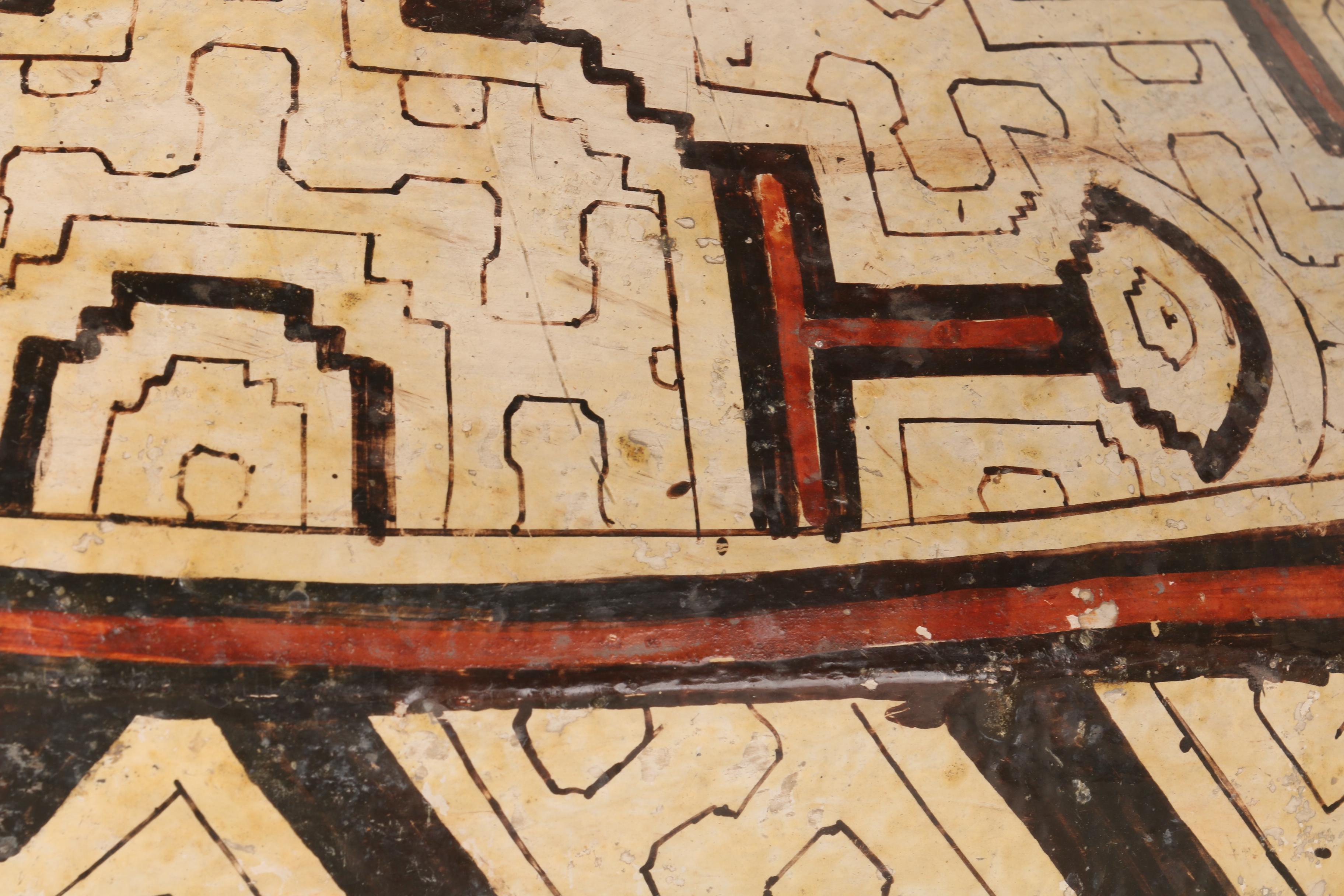 Mesoamerican-Inspired Ceramic Vessel With Three Figural Spouts