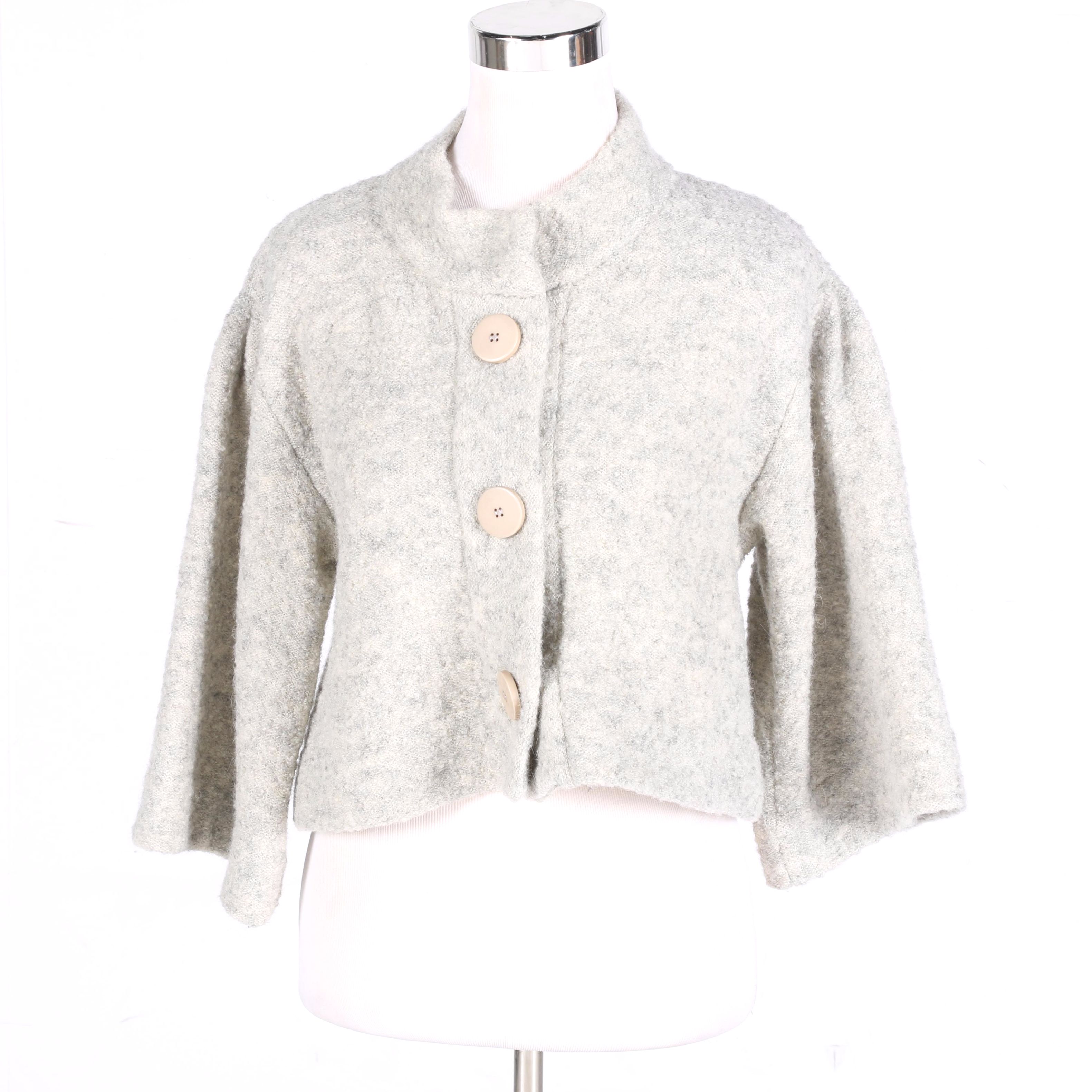 Chloé Grey Wool Blend Cardigan