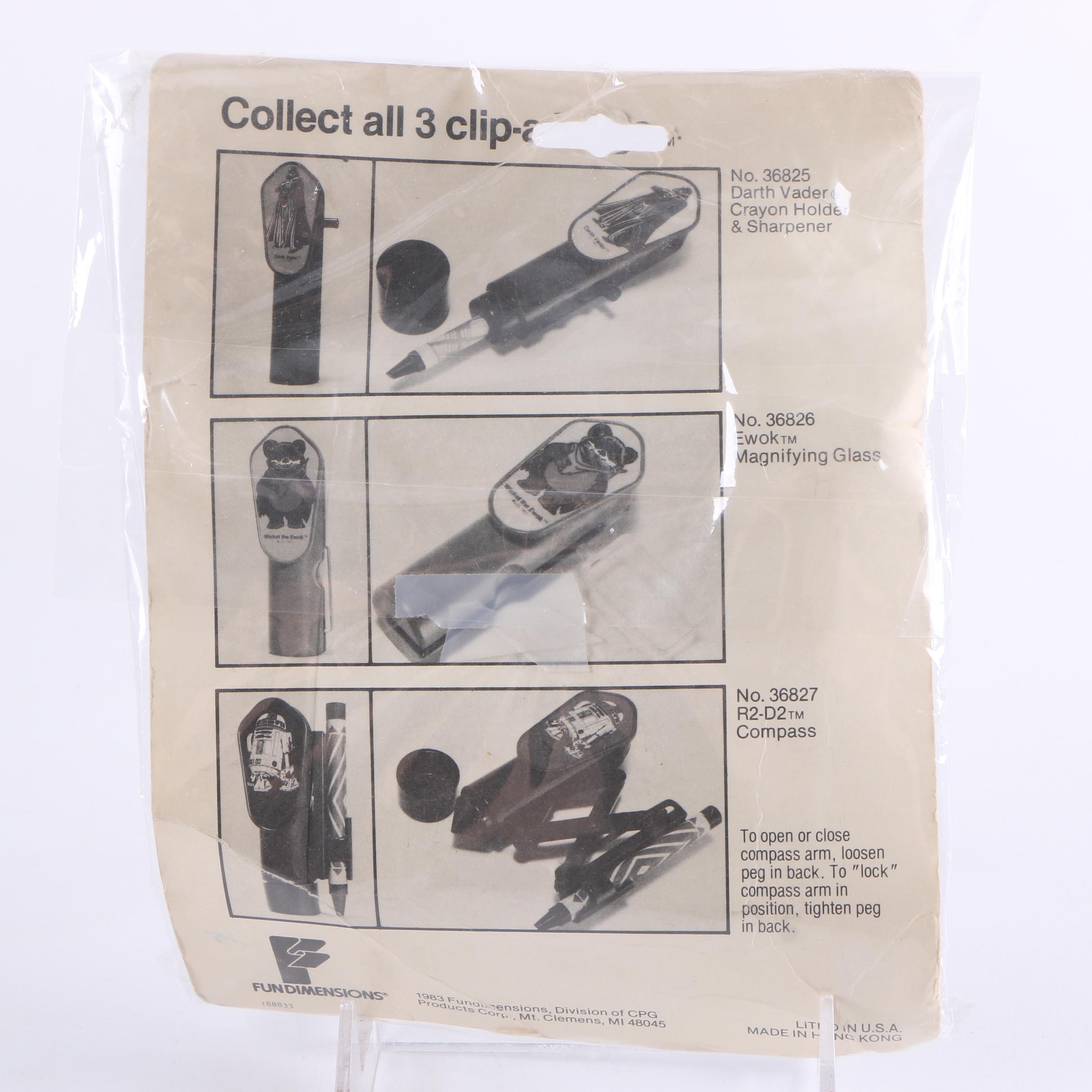 "Darth Vader" Action Figure Storage Cases and Other "Star Wars" Memorabilia