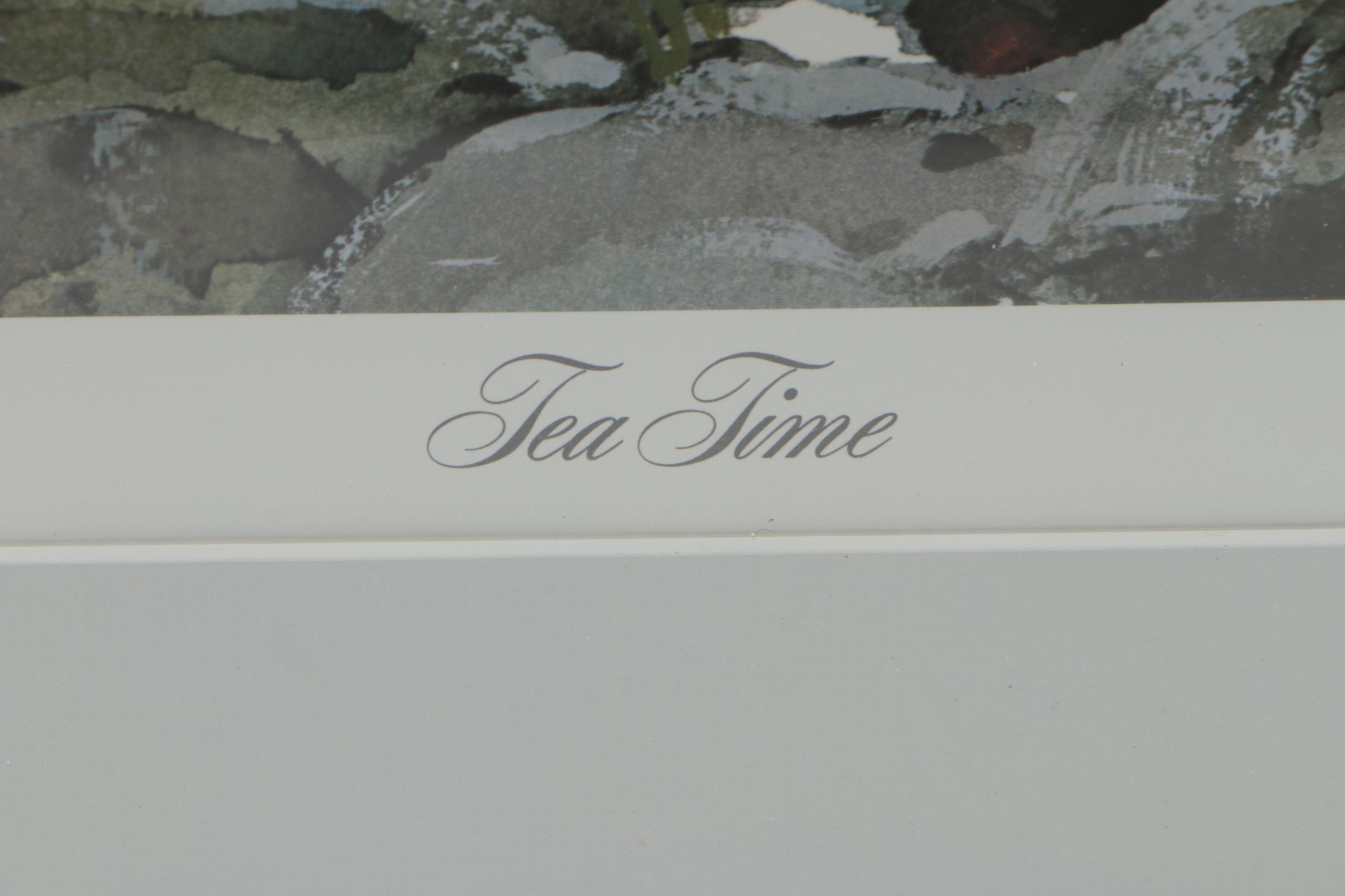 Chet Reneson Limited Edition Offset Lithograph "Tea Time"