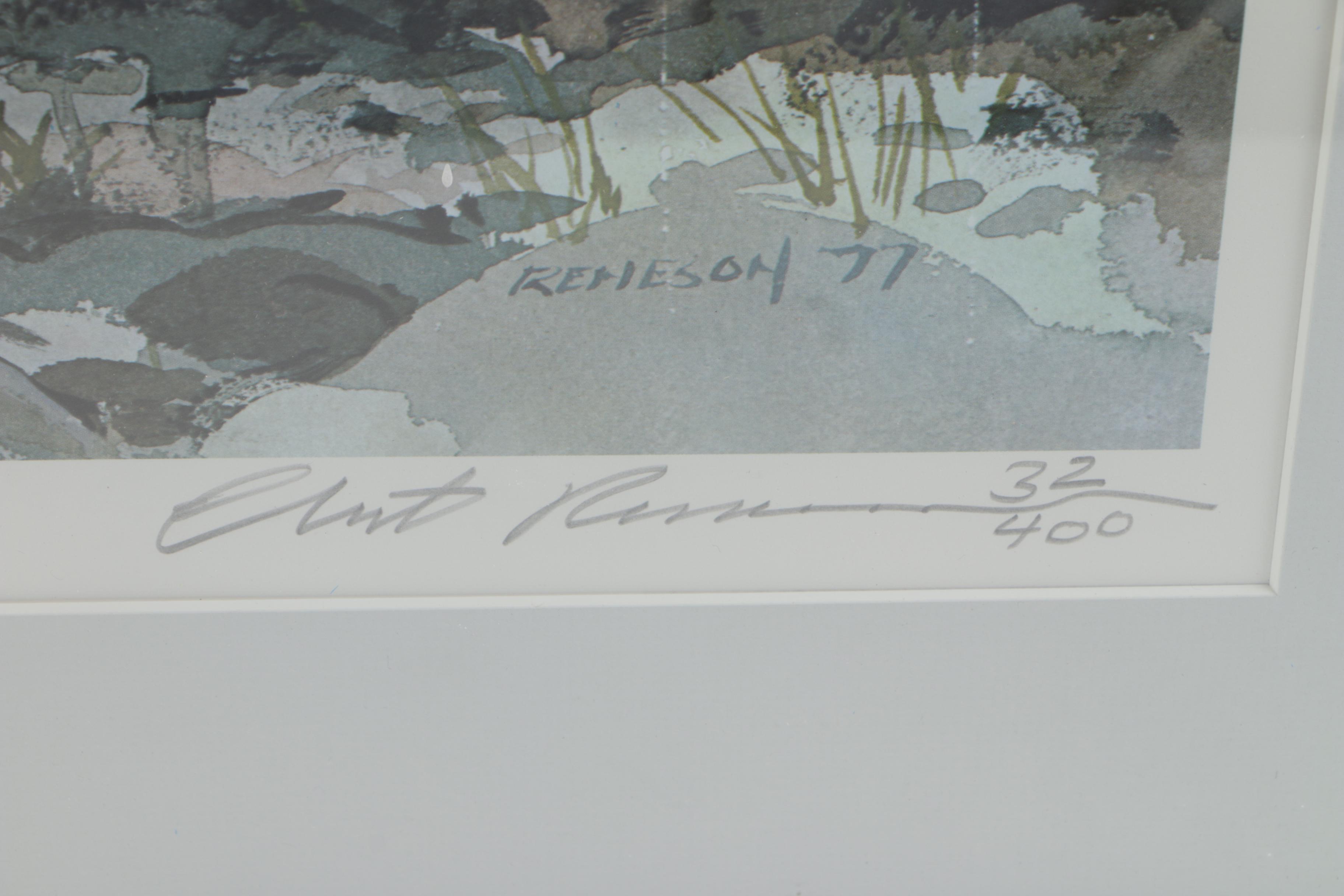 Chet Reneson Limited Edition Offset Lithograph "Tea Time"