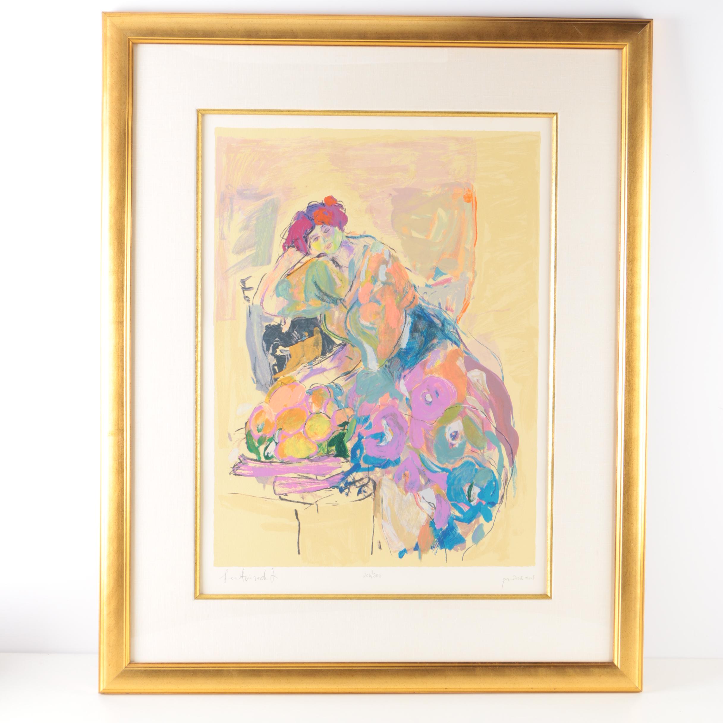Lea Avizedek Limited Edition Serigraph on Paper "Margot"