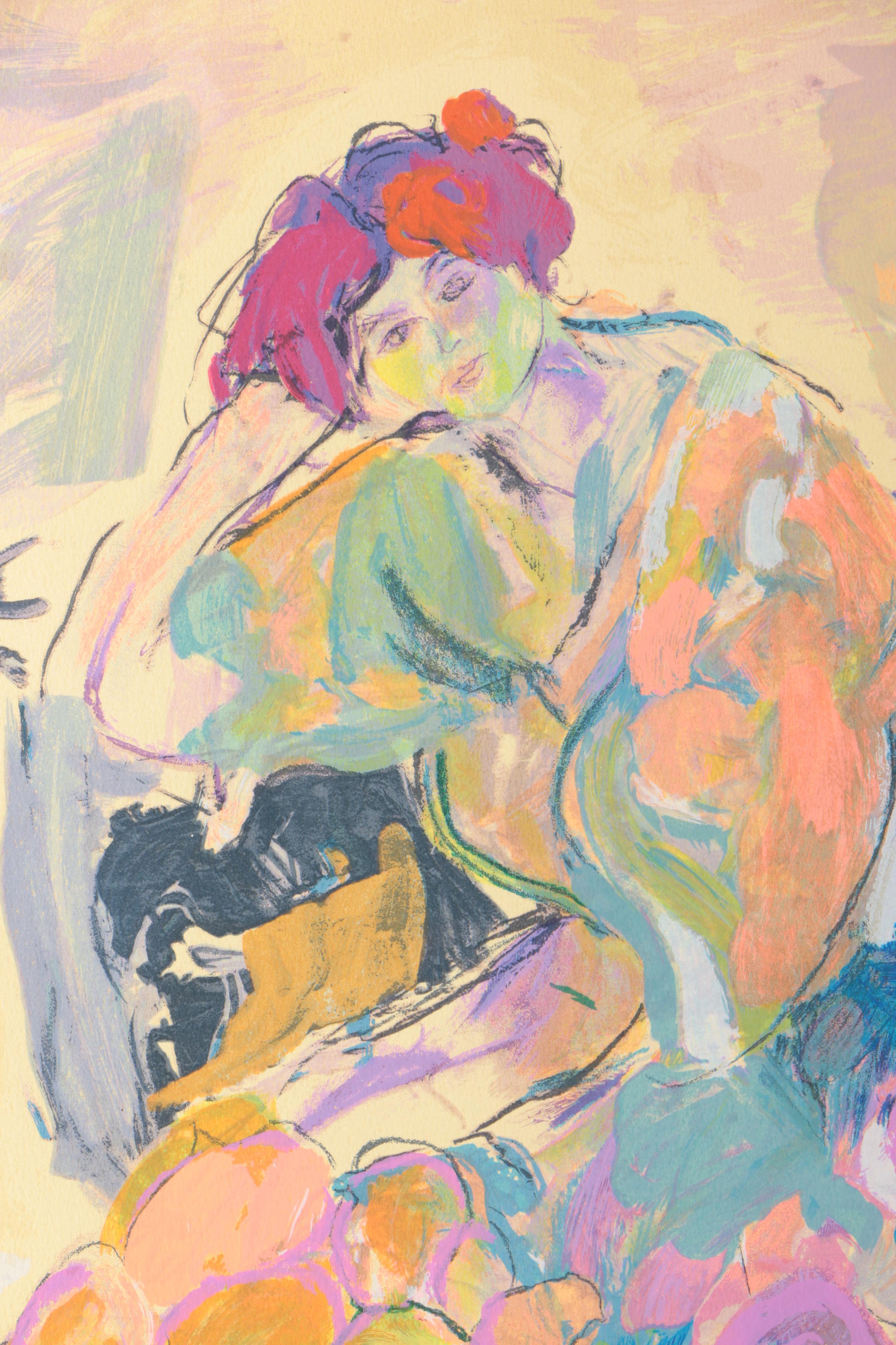 Lea Avizedek Limited Edition Serigraph on Paper "Margot"