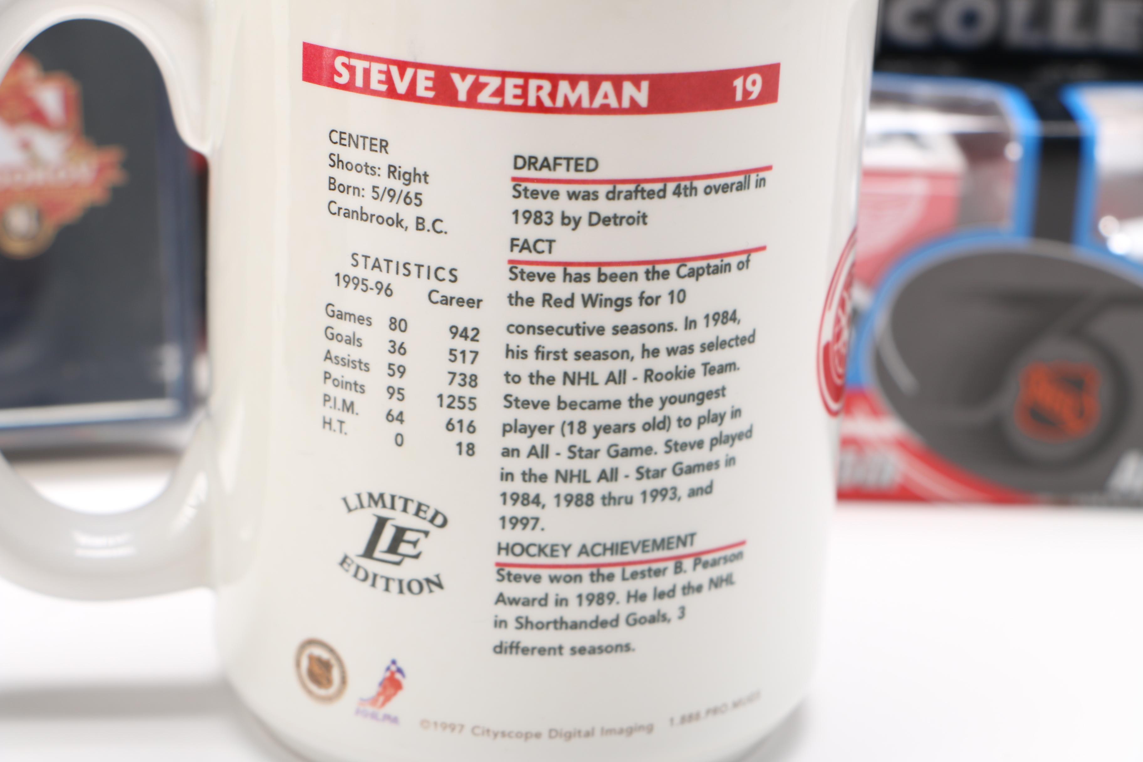 Assorted Detroit Red Wings Hockey Memorabilia