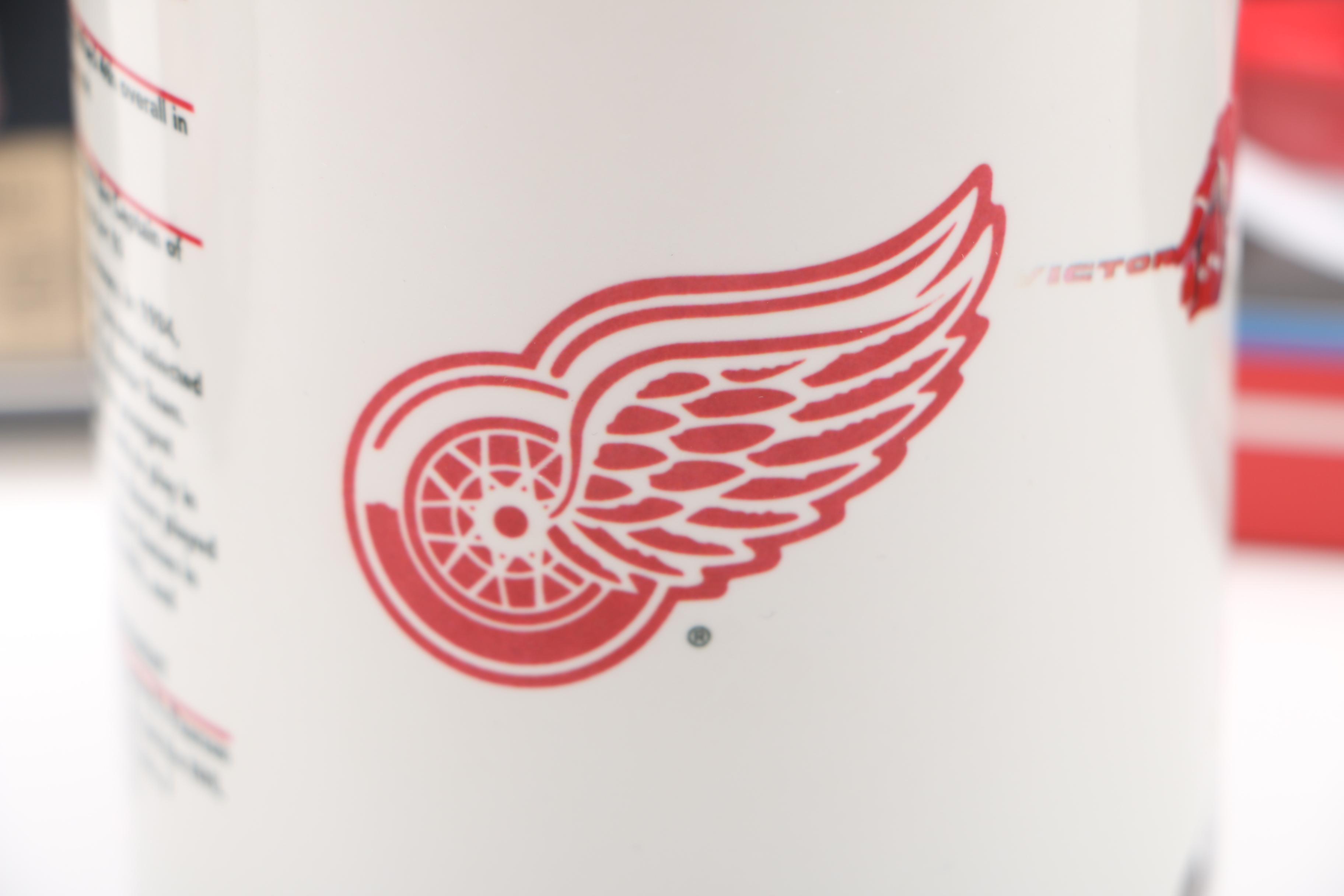 Assorted Detroit Red Wings Hockey Memorabilia